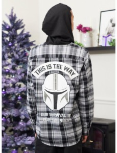 The Mandalorian Hooded Flannel Shacket