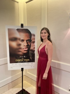 Alexandrea at the screening of THE INSPECTION.