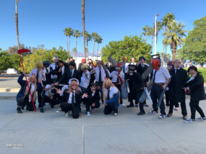 chainsaw man cosplay gathering at anime expo chibi 2022