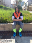 Android 17 cosplayer, Anime Pasadena cosplay