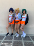 My Hero Academia Hooters cosplayers. Anime Pasadena cosplay