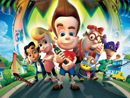 jimmy neutron, boy genius poster. voice actors will attend los angeles comic con