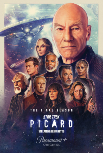 Star Trek Picard Season 3 Keyart Poster with Cast Members