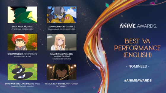 best english performance nominees for the 2023 anime awards