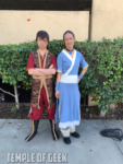 Zuko and Katara cosplayers at Anime Los Angeles