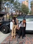 Dazai and Chuuya cosplayers at Anime Los Angeles.