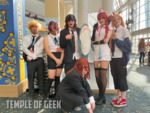 Chainsaw Man group cosplayers at Anime Los Angeles.