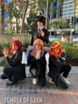 Aki Hayakawa and Angel Devil cosplayers at Anime Los Angeles