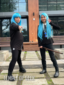 Miwa cosplayers at the Jujutsu Kaisen meetup on day 3 of Anime LA