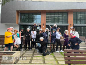 Jujutsu Kaisen cosplayers at the meetup at Anime LA