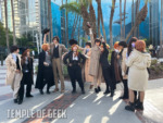 Dazai and Chuuya cosplayers at Anime Los Angeles.