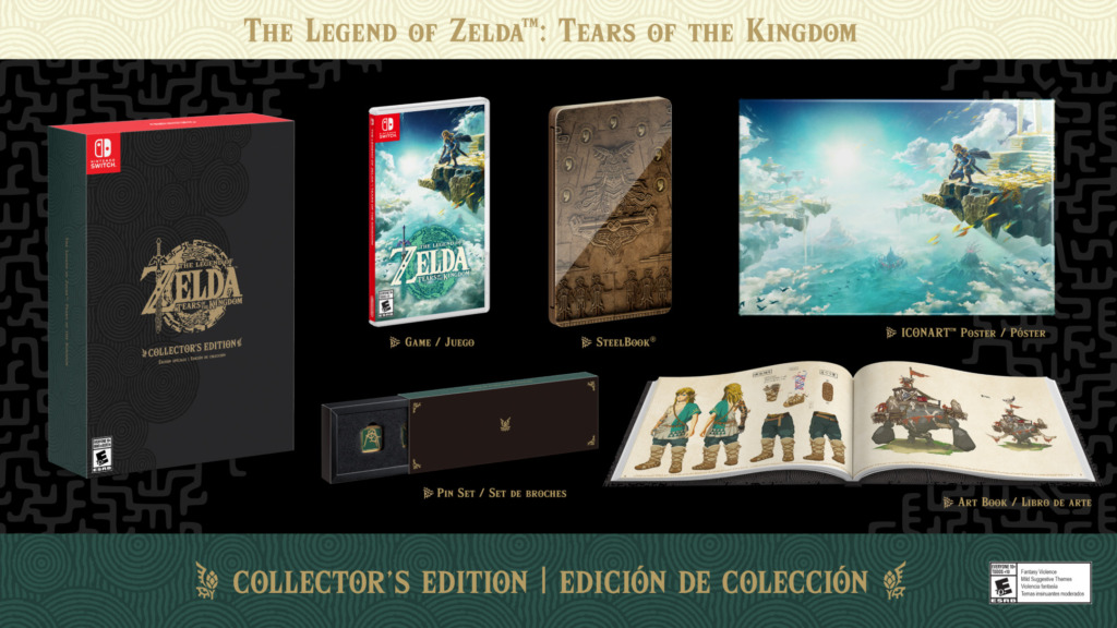 The Legend of Zelda: Tears of the Kingdom collector's edition announced during February's Nintendo Direct. 