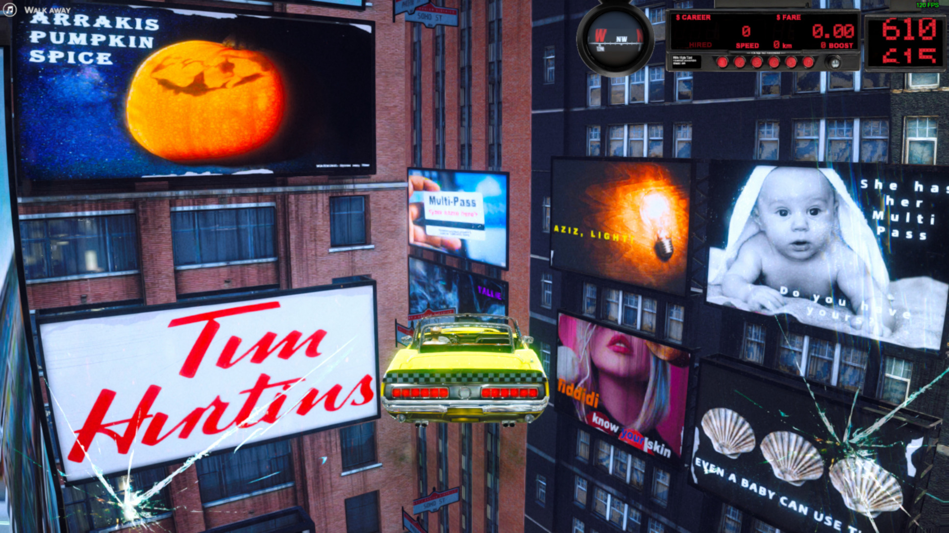 Mile High Taxi easter egg Billboards