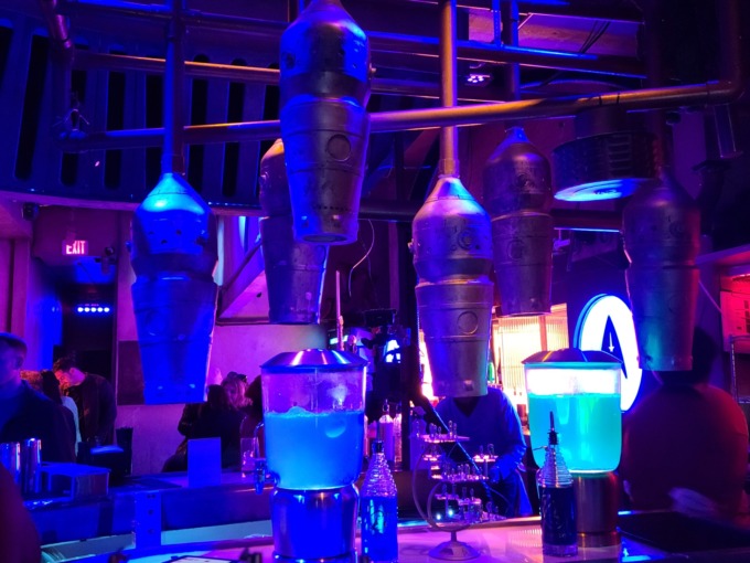 Star Trek themed displays of drinks at Scum and Villainy for Strange New Worlds Trivia Night