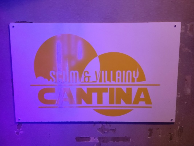 Scum and Villainy Logo Display at Star Trek Strange New Worlds Trivia Night