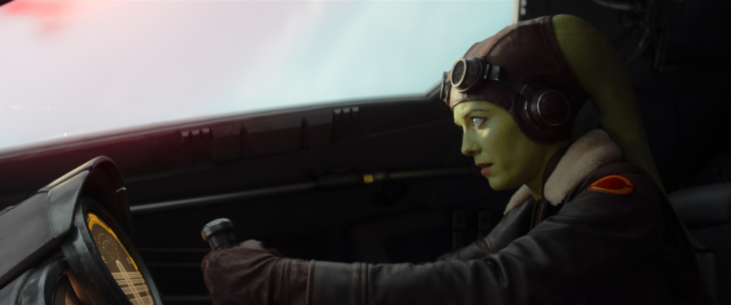 Hera Syndulla pilots the Ghost in the new trailer for Ahsoka. 