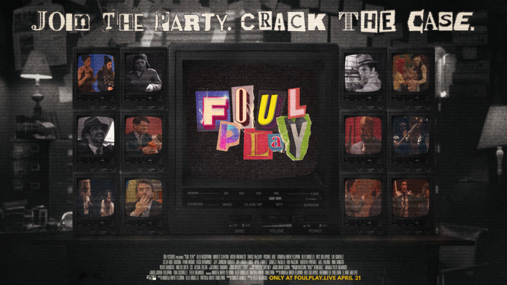 A poster of the cast of Foul Play