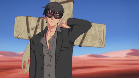 Nicholas Wolfwood in Trigun Stampede, voiced by David Matranga