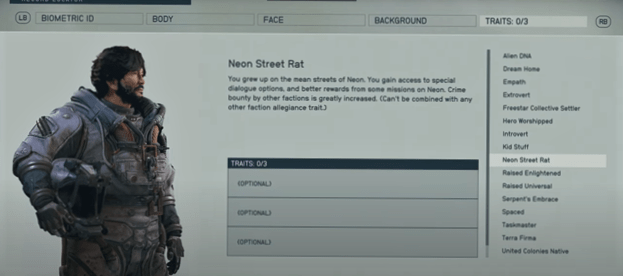 Character creation. Image courtesy of Bethesda. 