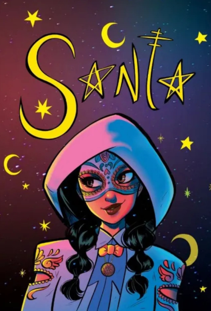 The cover for Santa, a series in Kayden Phoenix's Latina superhero comic series