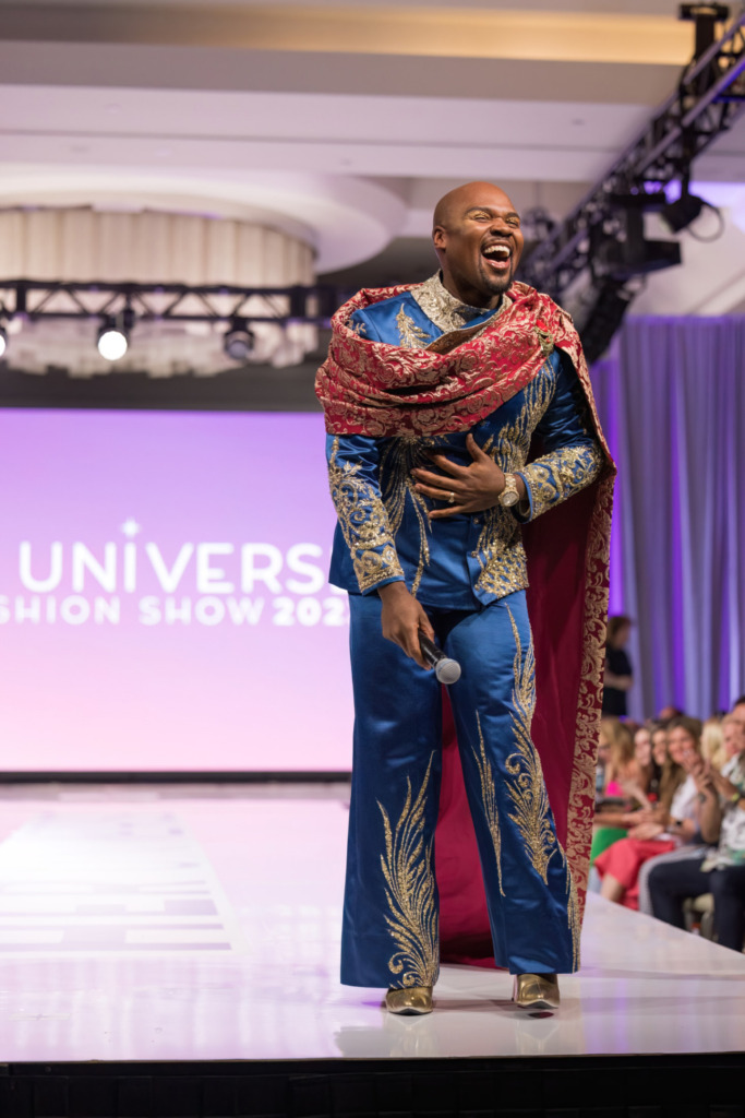 Her Universe Fashion Show co-host Michael James Scott