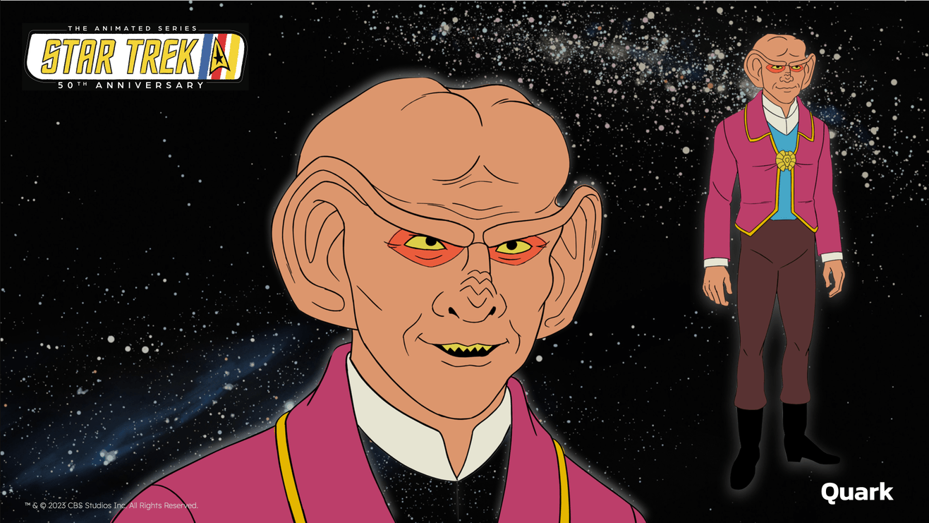 Star Trek: The Animated Celebration Character Design of Armin Shimerman as “Quark”