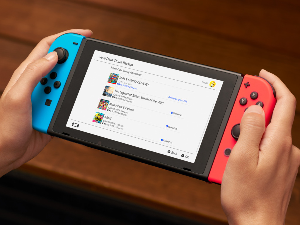 Nintendo Switch Cloud Functionality. Image courtesy of Nintendo.