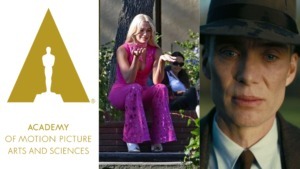 The Academy Logo, Barbie actress crying, close up of Cillian Murphy in Oppenheimer