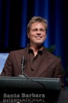 Picture of Brad Pitt speaking at a podium