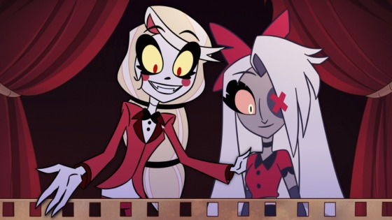 Charlie and Vaggie in Amazon Video's Hazbin Hotel