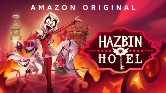 Promotional poster for Amazon Video's series Hazbin Hotel