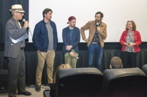 Picture of a group of people doing a Q&A session 