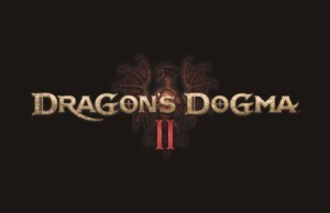 Dragons Dogma 2 Logo against black colored background ith dragon emblem