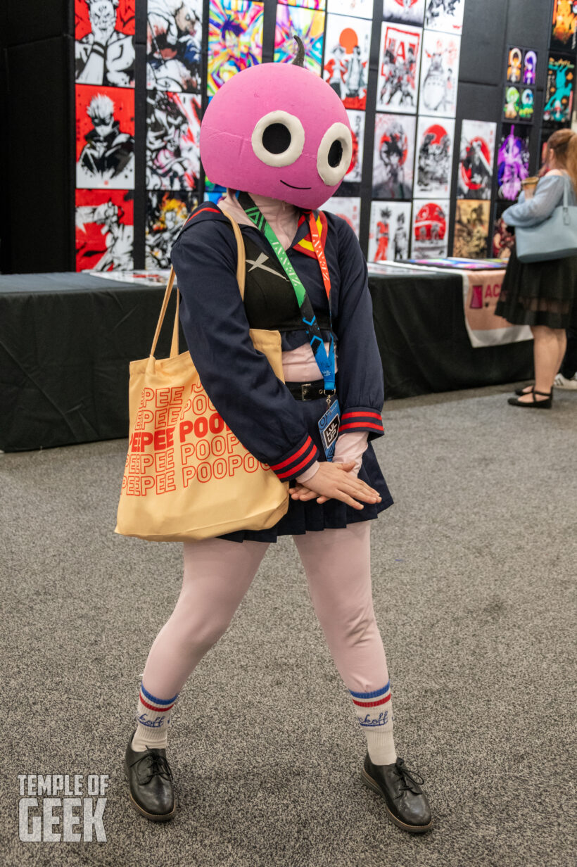 Cosplayer dressing up at LVL UP EXPO inside the convention center