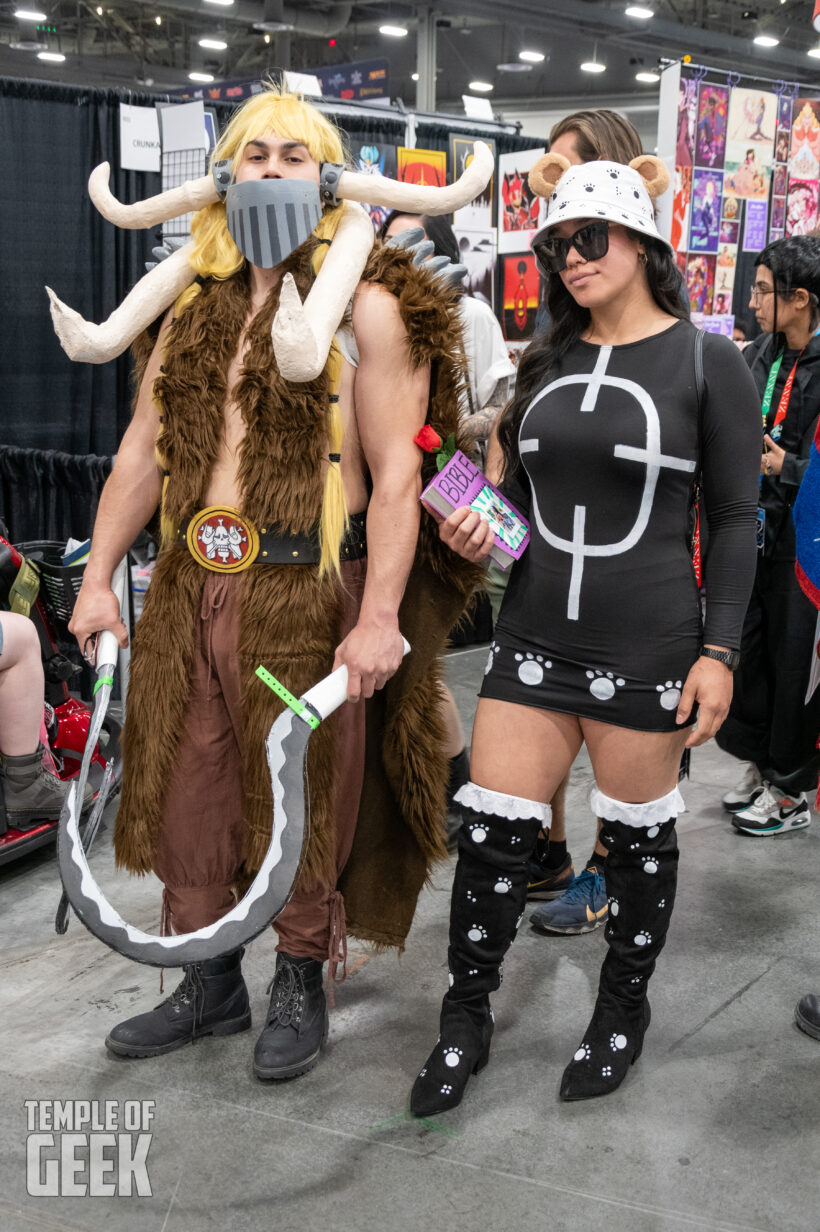 Cosplayer dressing up at LVL UP EXPO inside the convention center