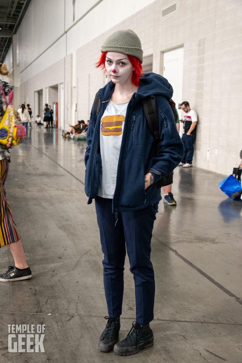 Cosplayer dressing up at LVL UP EXPO inside the convention center