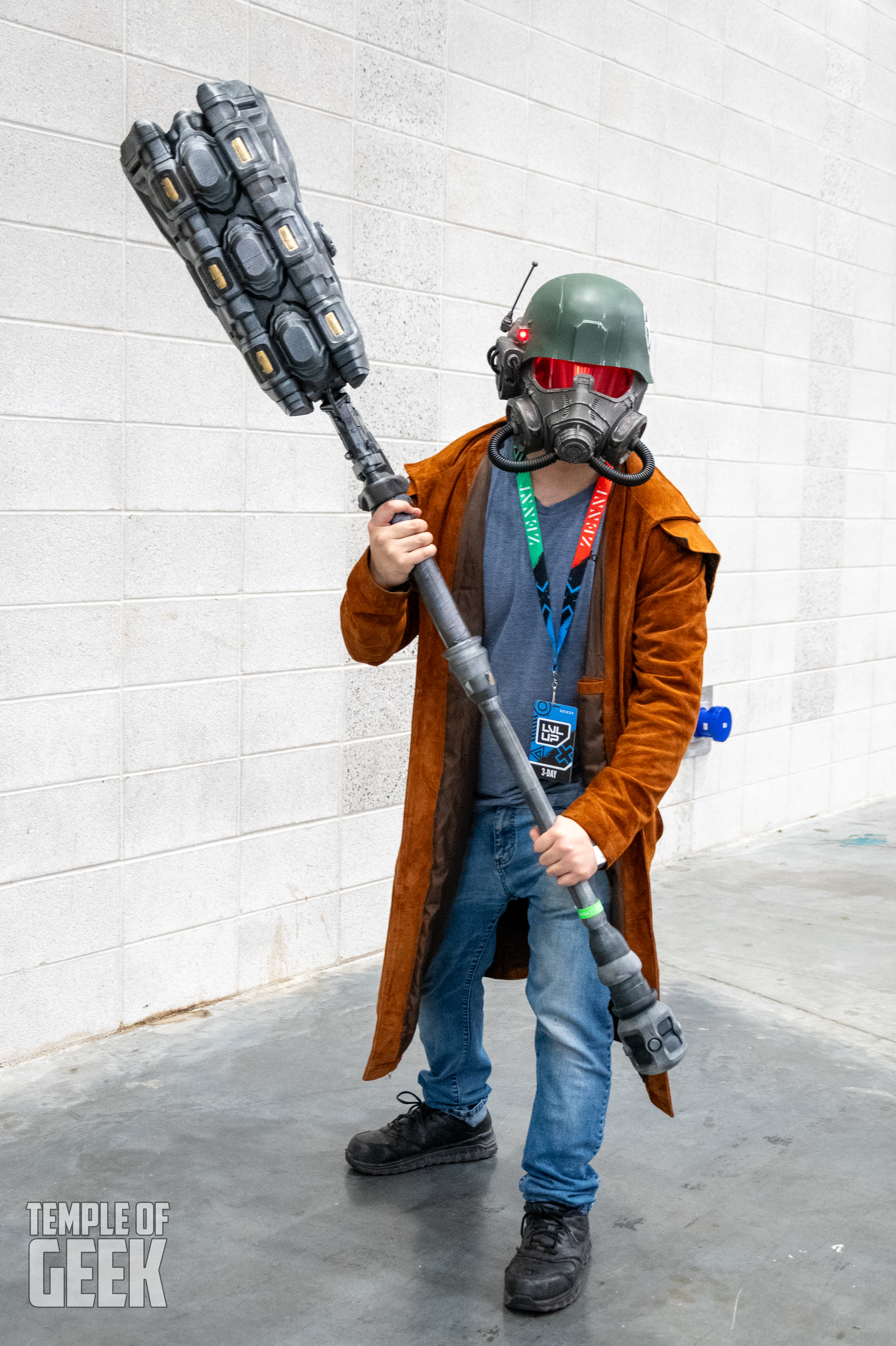 Cosplayer dressing up at LVL UP EXPO inside the convention center