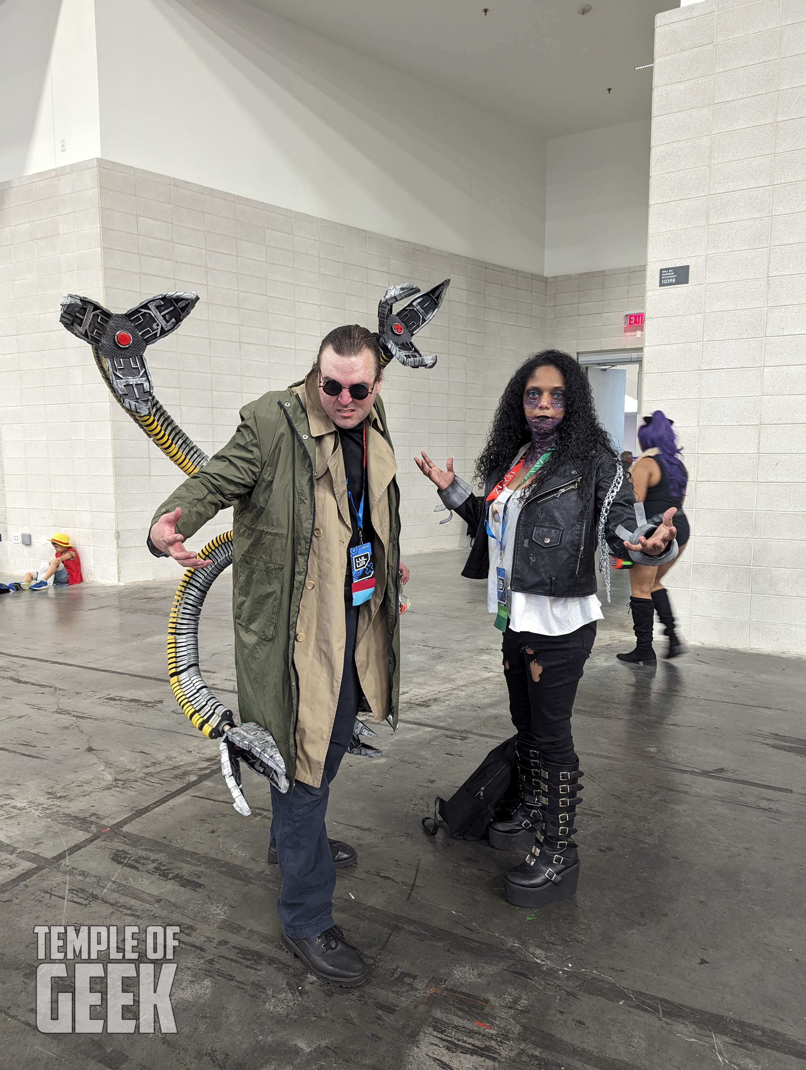 Cosplayer dressing up at LVL UP EXPO inside the convention center