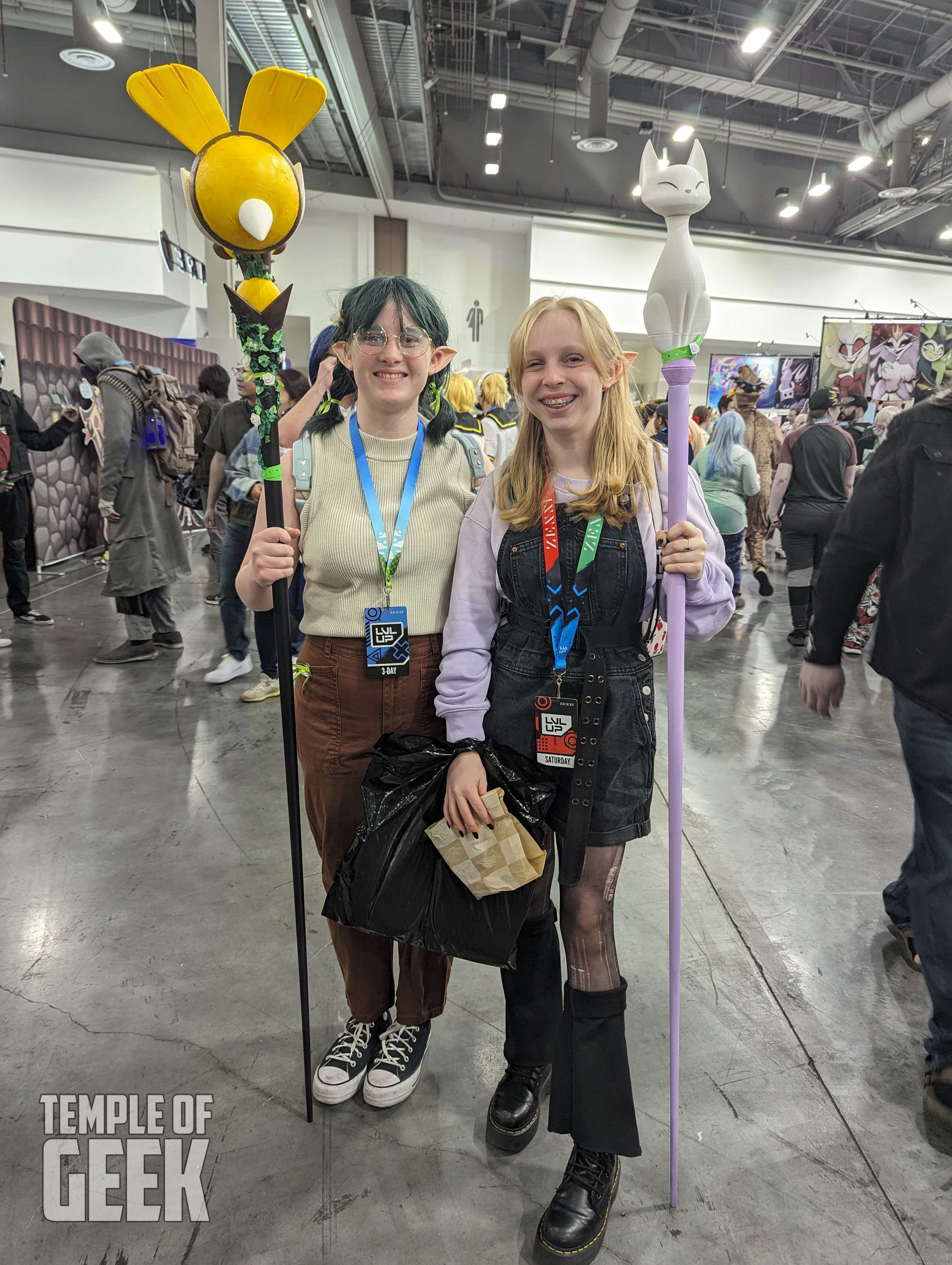 Cosplayer dressing up at LVL UP EXPO inside the convention center