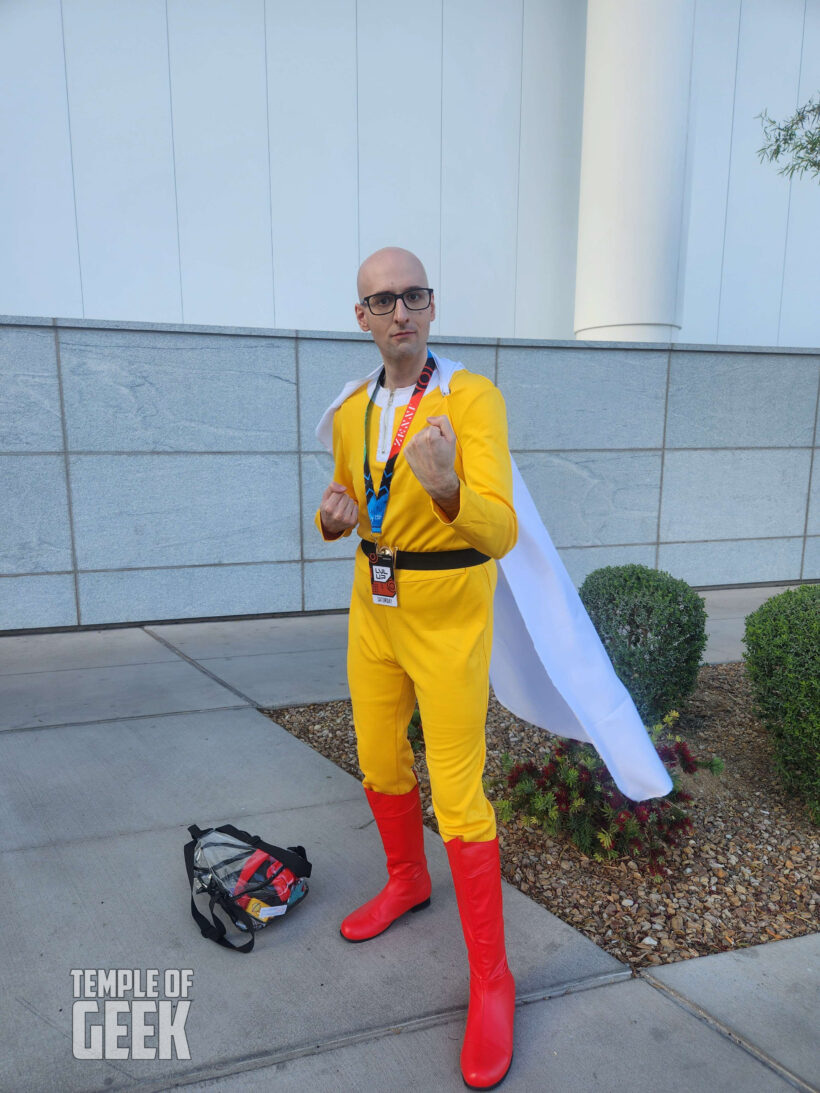 Cosplayer dressing up at LVL UP EXPO inside the convention center