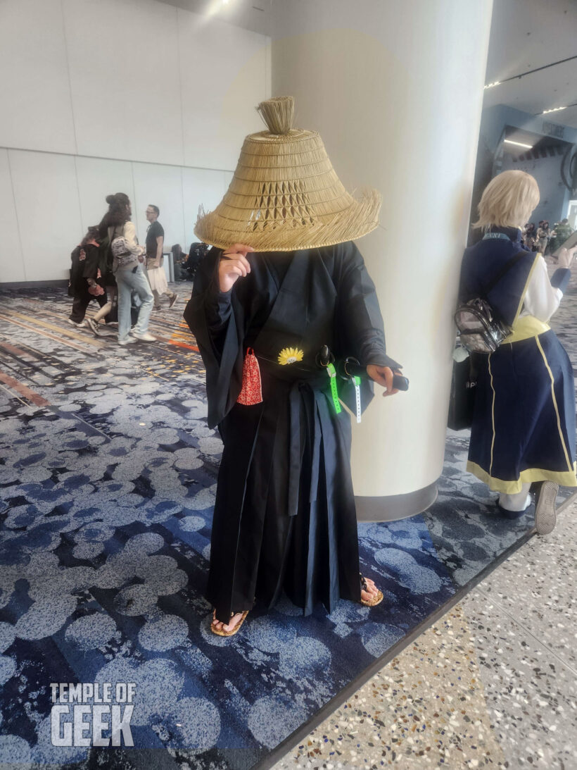 Cosplayer dressing up at LVL UP EXPO inside the convention center