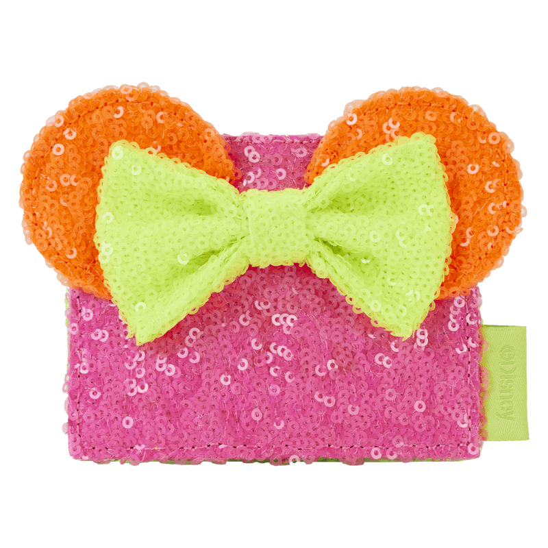 Minnie Mouse Exclusive Color Block Neon Sequin Card Holder