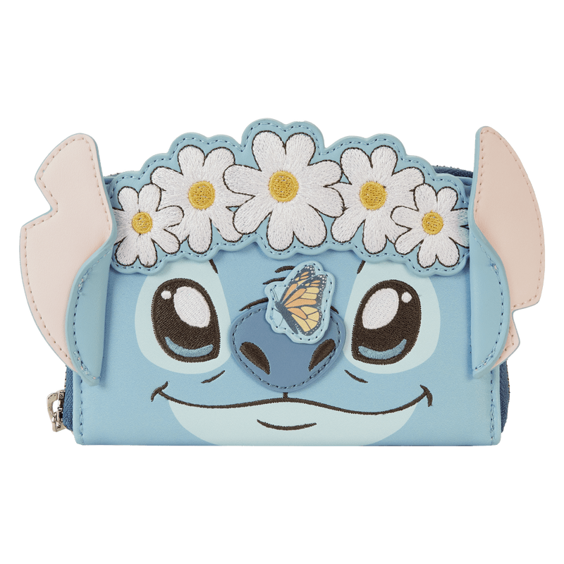 Stitch Springtime Daisy Cosplay Zip Around Wallet