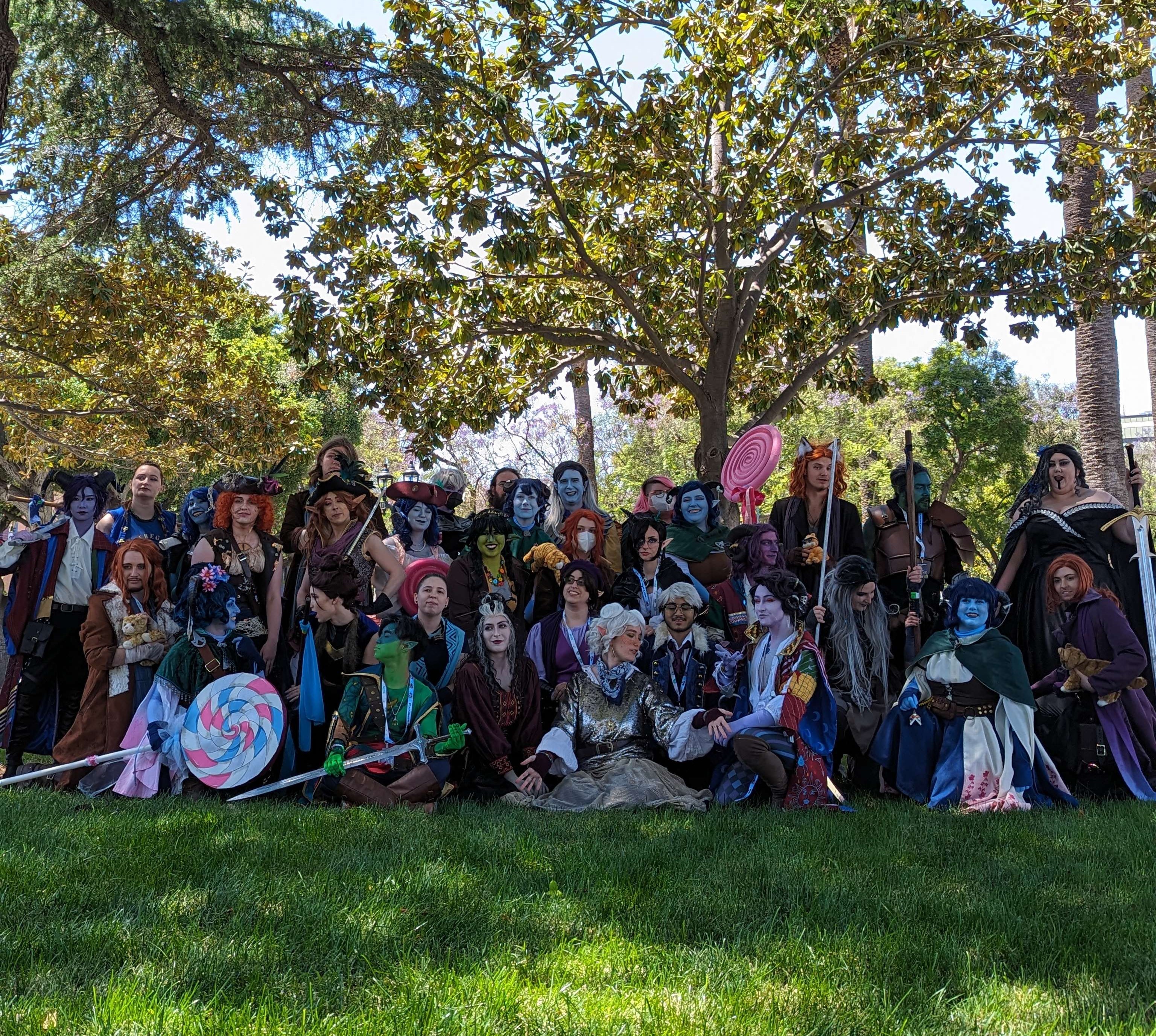 Cosplayer Gathering at Fanime