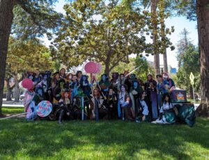 Cosplayer at the Critical Role cosplay gathering dressed up at Fanime