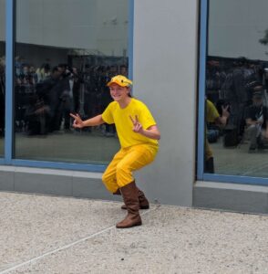 Cosplayers at the Final Fantasy cosplay gathering dressed up at Fanime