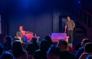 picture of Tom Welling and Michael Rosenbaum at Talk Ville Live