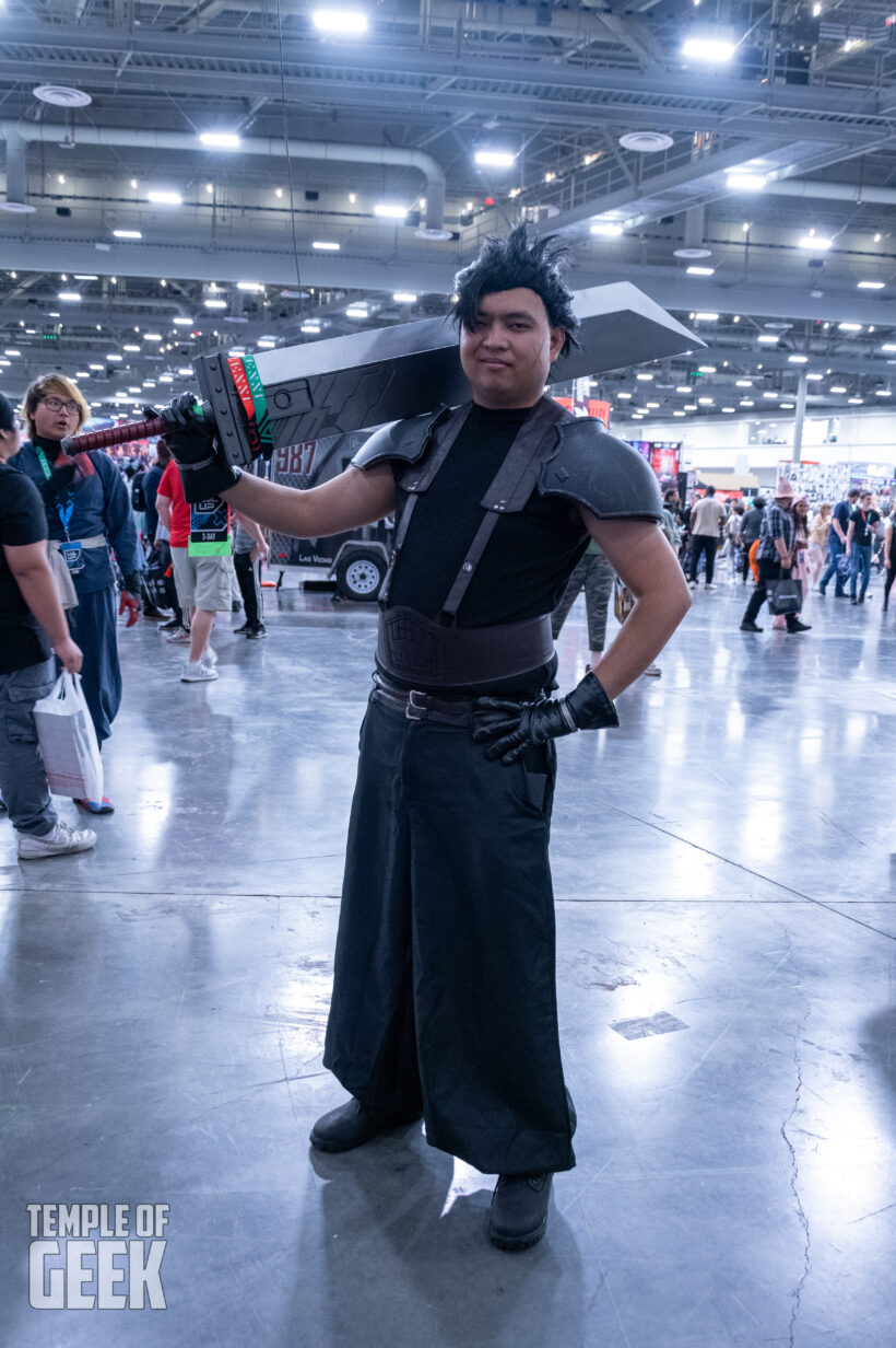 Cosplayer dressing up as Zac Fair at LVL UP EXPO inside the convention center