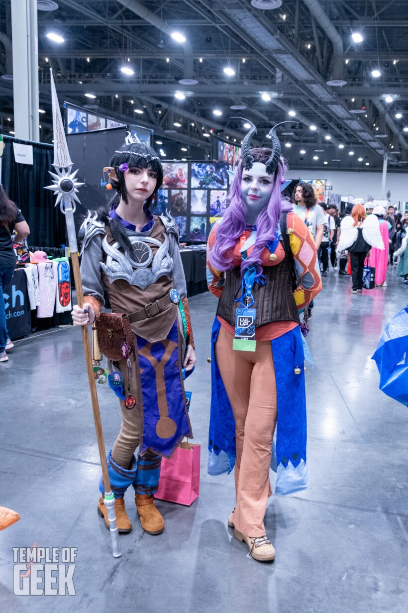 Cosplayer dressing up at LVL UP EXPO inside the convention center