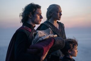 Rhaenyra Targaryen with her sons jacaerys and Joffrey